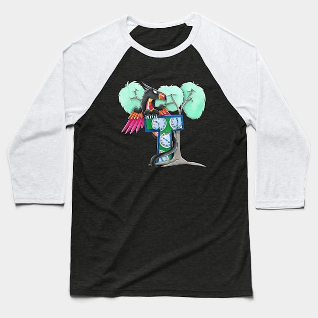 Toucan dragon Baseball T-Shirt by BeksSketches